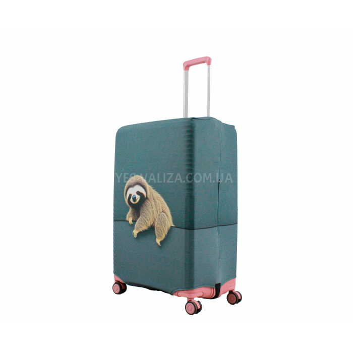 Чехол для чемодана Польша большой L ткань (дайвинг) sloth /Fly 796-28, фото 1