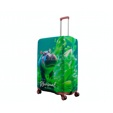 Чохол для валізи Польща великий L тканина (дайвінг) звірі /Fly 078-28