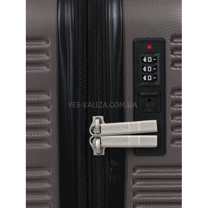 Чемодан Франция малый S кофе 55х40х25(+5)см/50л/2.9кг/Worldline 805, фото 9