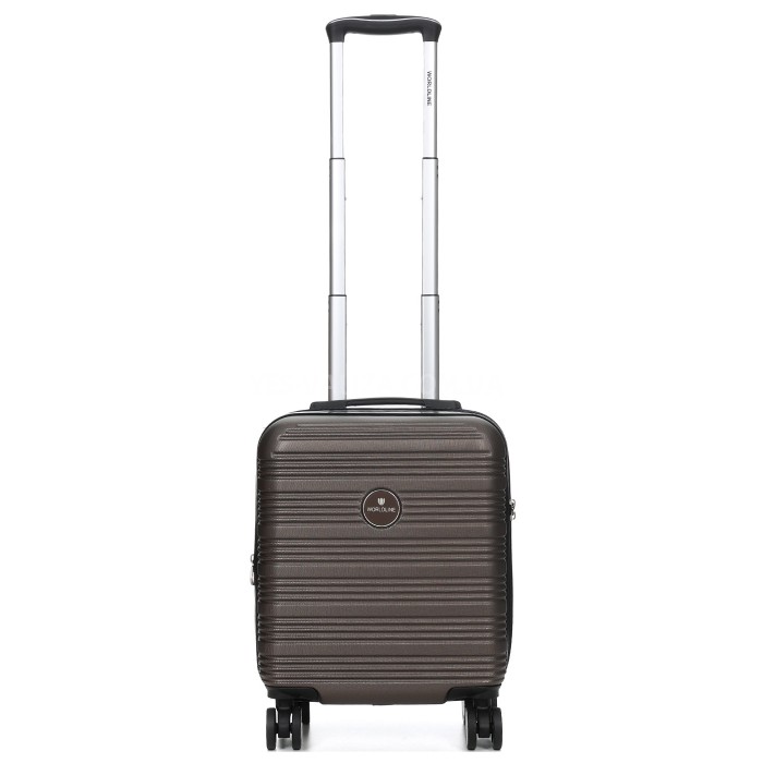 Чемодан Франция малый S кофе 55х40х25(+5)см/50л/2.9кг/Worldline 805, фото 6