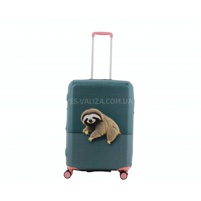 Чохол для валізи Польща середній М (дайвінг) sloth /Fly 796-24, фото 3