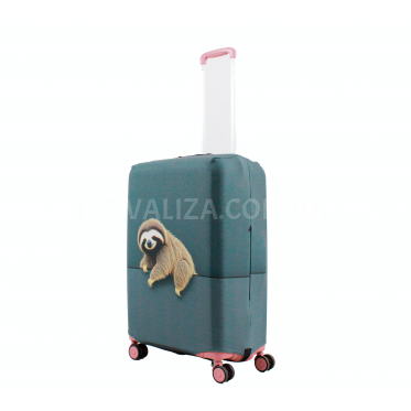 Чехол для чемодана Польша средний М ткань (дайвинг) sloth /Fly 796-24