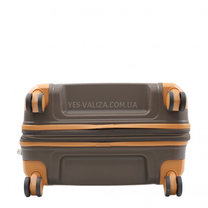 Валіза середня M поліпропілен кава 67x45x26+5/82л/3.8кг/Snowball 49403, фото 9
