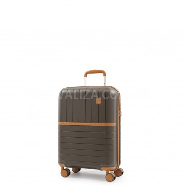 Валіза мала S поліпропілен кава 55х38х22см/40л/2.6кг/Snowball 49403