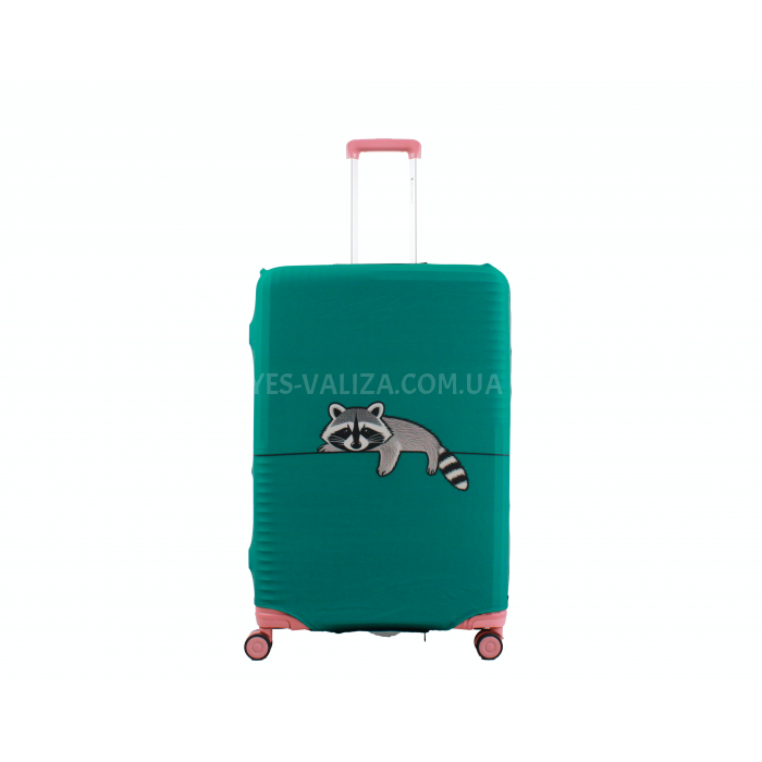 Чохол для валізи Польща великий L тканина (дайвінг) єнот /Fly 731-28, фото 2