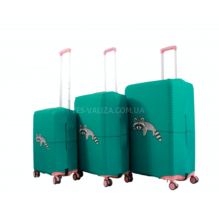 Чохол для валізи Польща середній М (дайвінг) єнот /Fly 731-24, фото 7