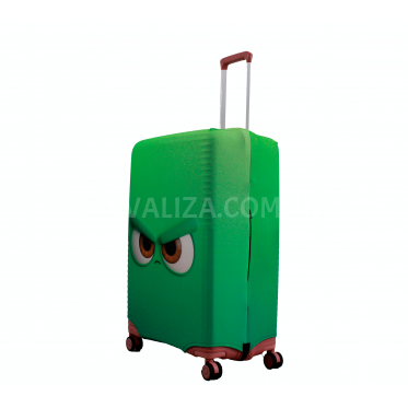 Чехол для чемодана Польша большой L ткань (дайвинг) гринч /Fly 458-28