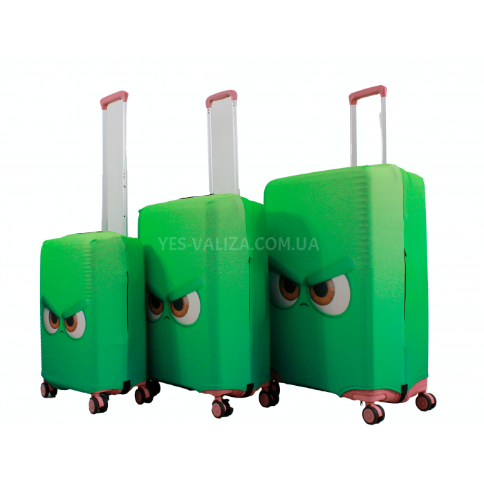 Чохол для валізи Польща середній М (дайвінг) грінч /Fly 458-24, фото 7