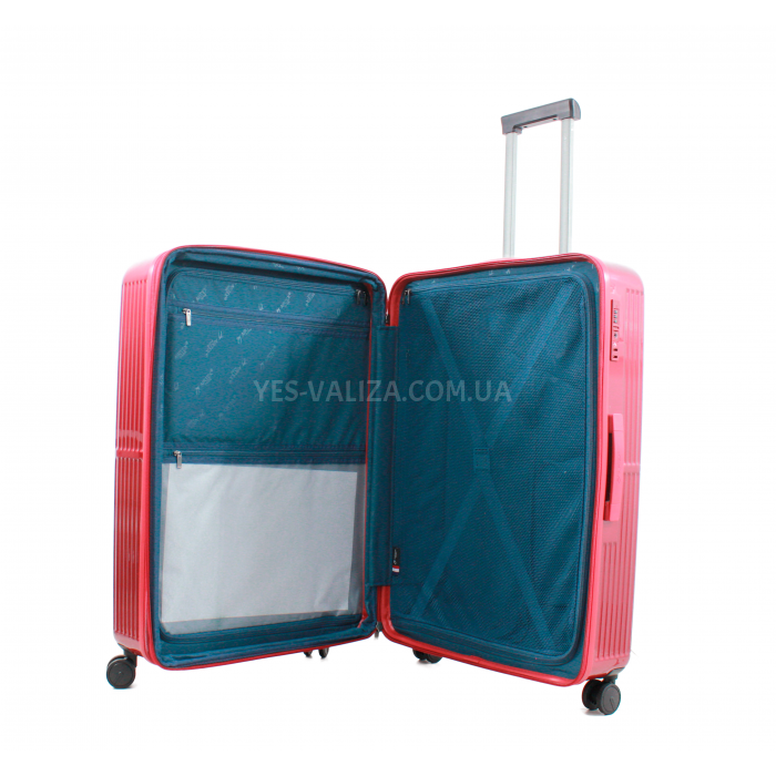 Валіза велика L полікарбонат бордо 75х51х32+3/116л/4.7кг/Airtex 747, фото 9