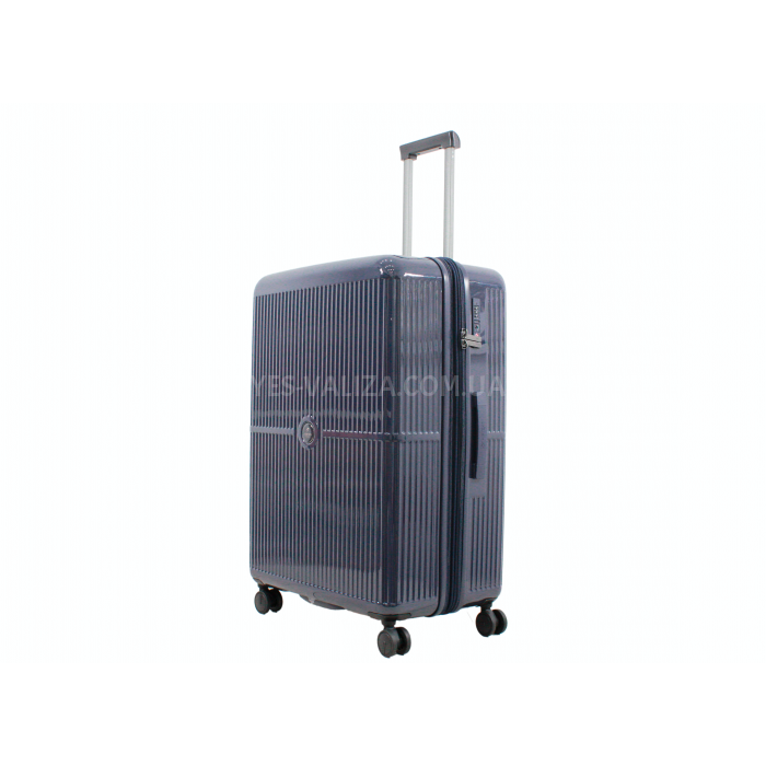 Чемодан большой L поликарбонат синий 75х51х32+3/116л/4.7кг/Airtex 747, фото 1