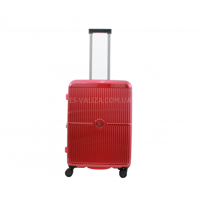 Валіза середня M полікарбонат бордо 65х45х28+3/77л/3.7кг/Airtex 747, фото 2