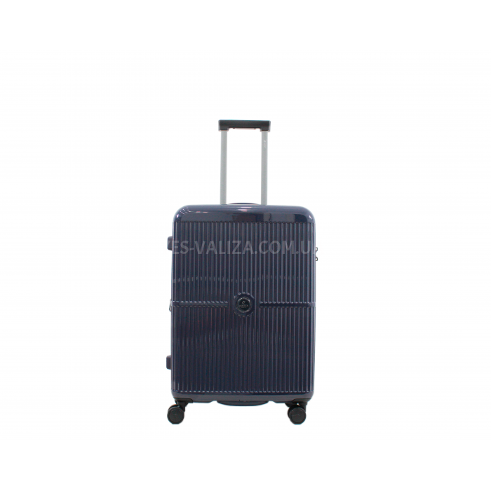 Валіза середня M полікарбонат синій 65х45х28+3/77л/3.7кг/Airtex 747, фото 2