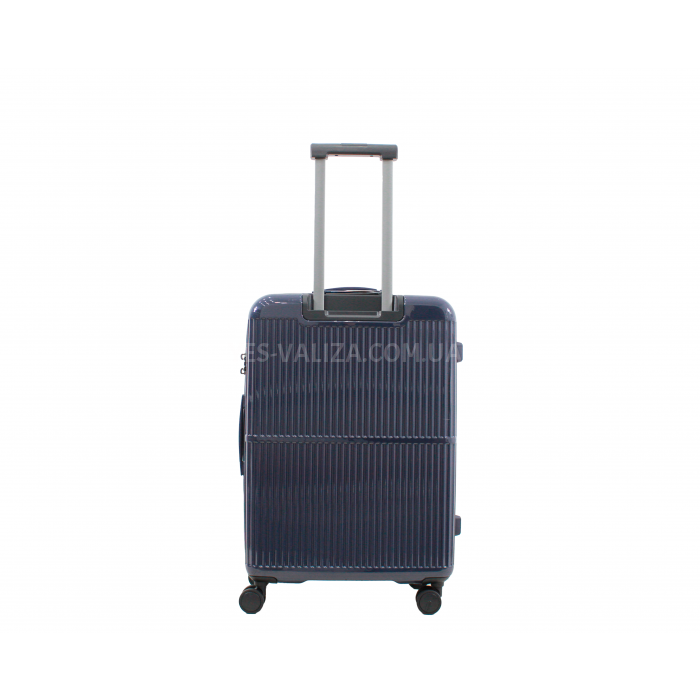 Валіза середня M полікарбонат синій 65х45х28+3/77л/3.7кг/Airtex 747, фото 3
