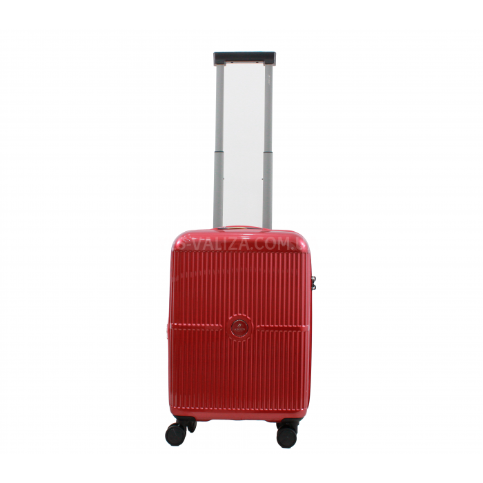Чемодан малый S поликарбонат бордо 55х35х20+3/40л/2.98кг/Airtex 747, фото 2