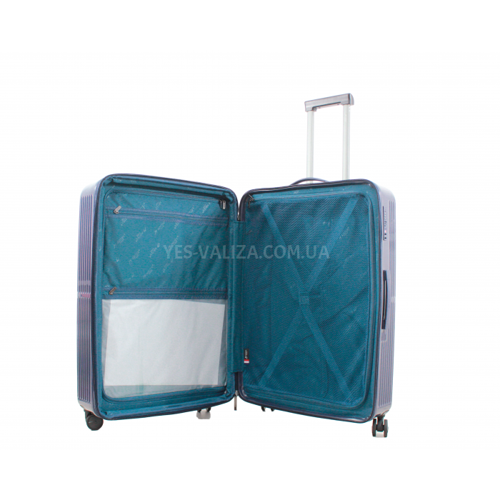 Набор чемоданов Франция (L M S-3шт) поликарбонат синий/Airtex 747, фото 8