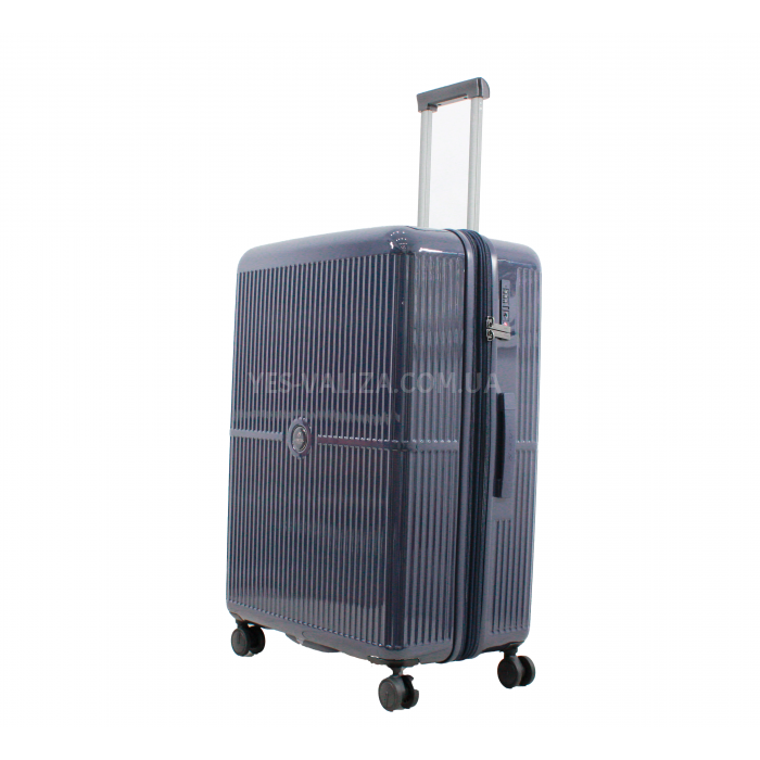 Набір валіз Франція (L M S-3шт) полікарбонат синій/Airtex 747, фото 2