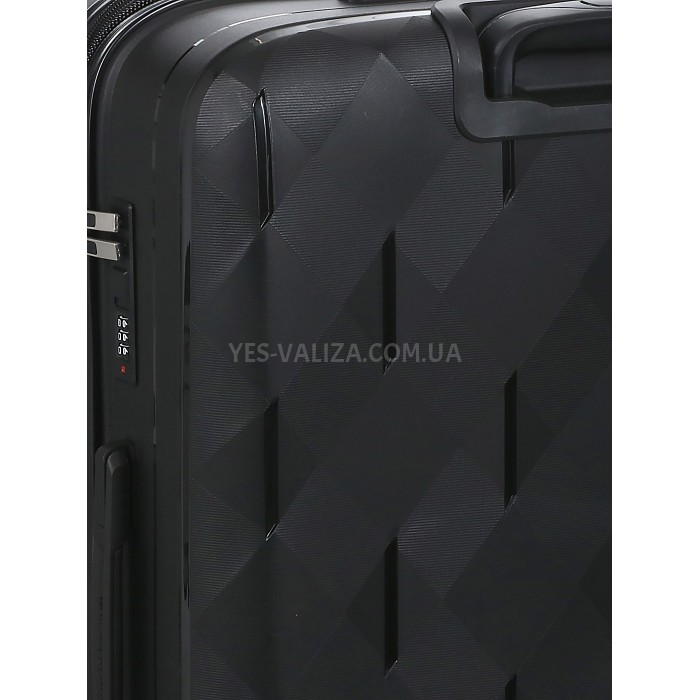 Валіза велика поліпропілен чорний 75х49х32+3/109л/4.9кг/Worldline 295, фото 13