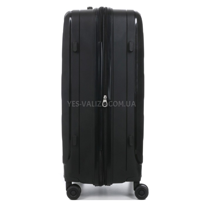 Валіза велика поліпропілен чорний 75х49х32+3/109л/4.9кг/Worldline 295, фото 7