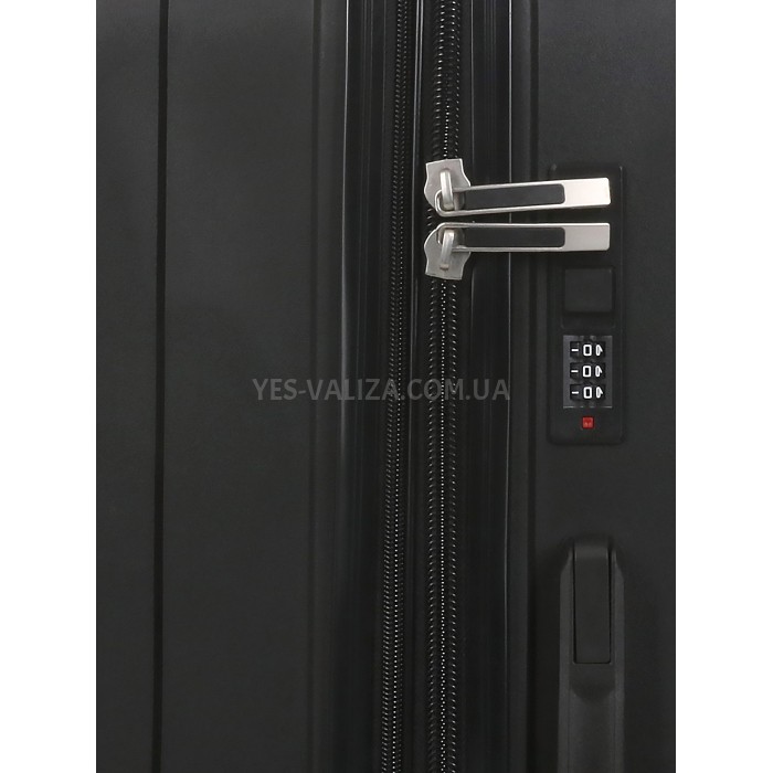 Валіза велика поліпропілен чорний 75х49х32+3/109л/4.9кг/Worldline 295, фото 11