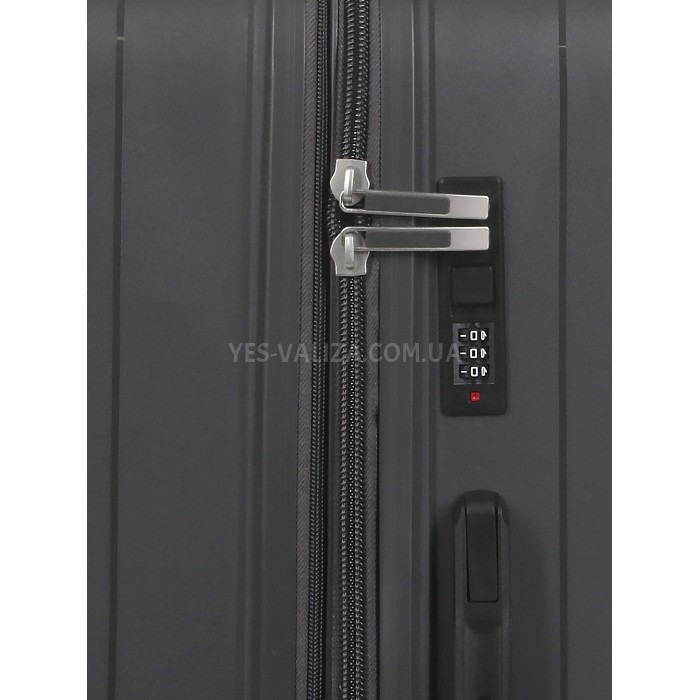 Валіза велика поліпропілен сірий 75х49х32+3/109л/4.9кг/Worldline 295, фото 12