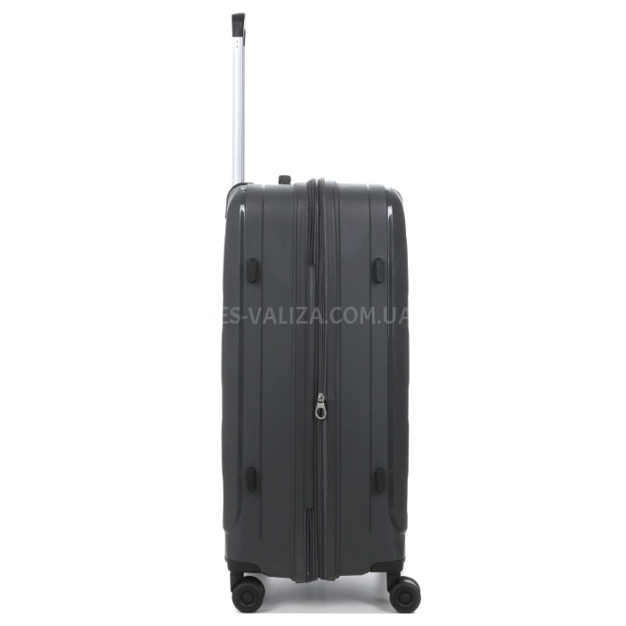 Валіза велика поліпропілен сірий 75х49х32+3/109л/4.9кг/Worldline 295, фото 8
