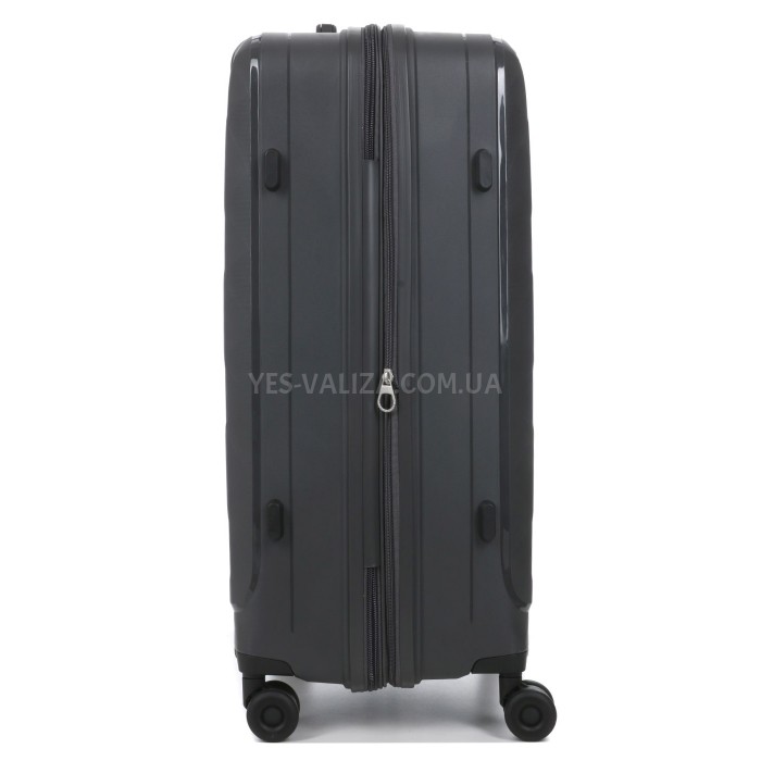 Валіза велика поліпропілен сірий 75х49х32+3/109л/4.9кг/Worldline 295, фото 7