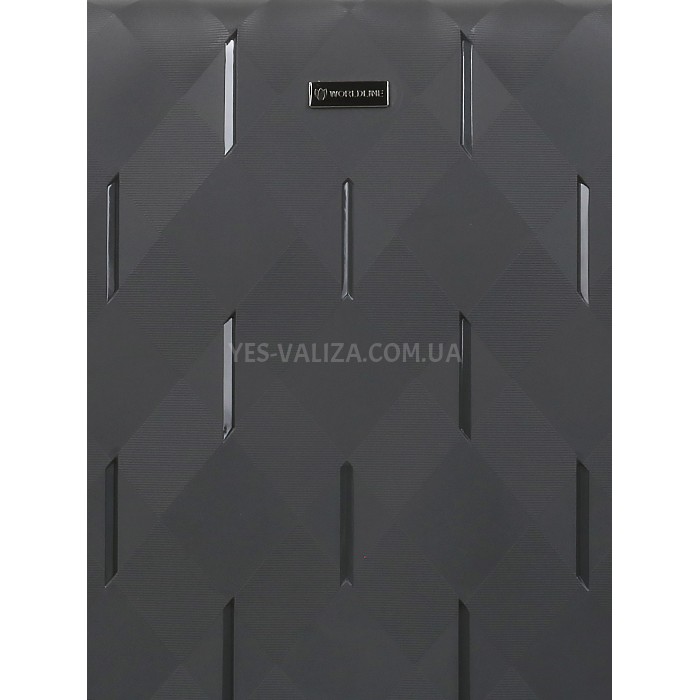 Валіза велика поліпропілен сірий 75х49х32+3/109л/4.9кг/Worldline 295, фото 14