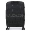 Валіза середня М поліпропілен чорний 65х45х28+3/75л/3.8кг/Worldline295, фото 17