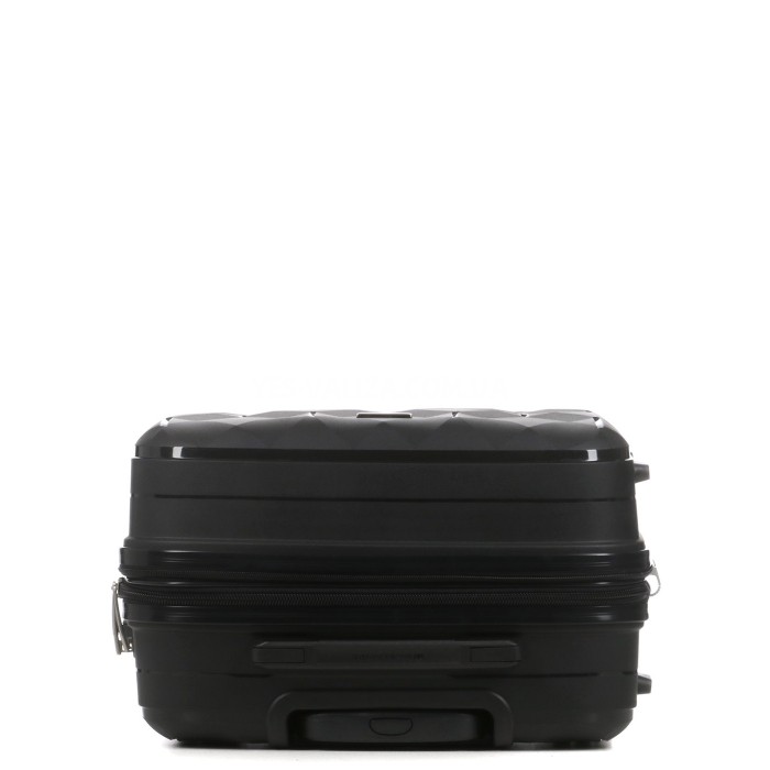 Валіза середня М поліпропілен чорний 65х45х28+3/75л/3.8кг/Worldline295, фото 9