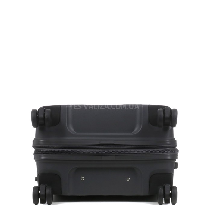 Валіза середня М поліпропілен сірий 65х45х28+3/75л/3.8кг/Worldline295, фото 5