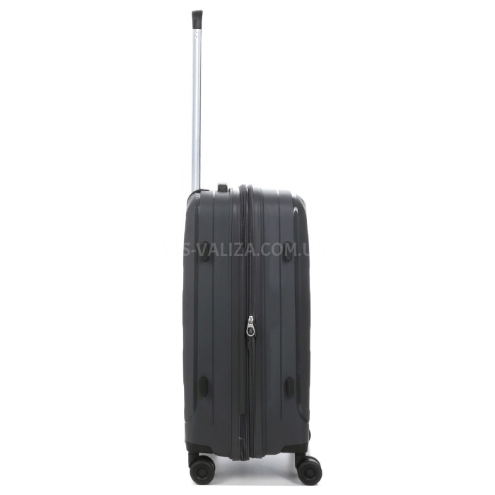 Валіза середня М поліпропілен сірий 65х45х28+3/75л/3.8кг/Worldline295, фото 14