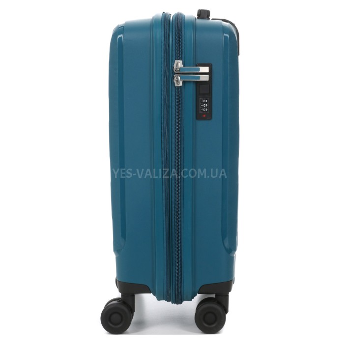 Валіза мала S поліпропілен синя 55х38х23(+3)см/44л/3.0кг/Worldline 295, фото 7