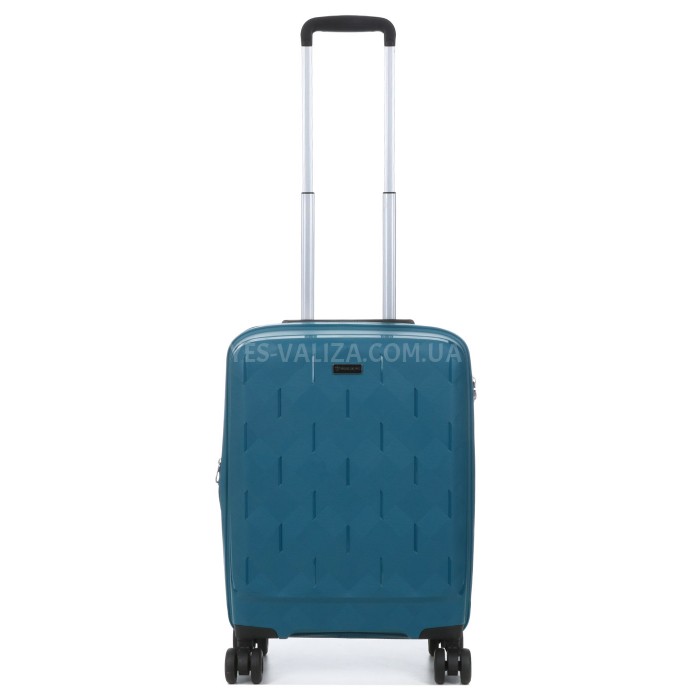 Валіза мала S поліпропілен синя 55х38х23(+3)см/44л/3.0кг/Worldline 295, фото 3