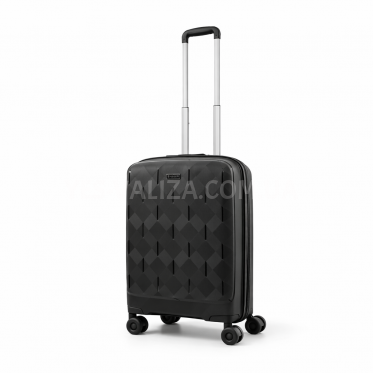 Чемодан малый S полипропилен черный 55х38х23+3/44л/3.0кг/Worldline 295