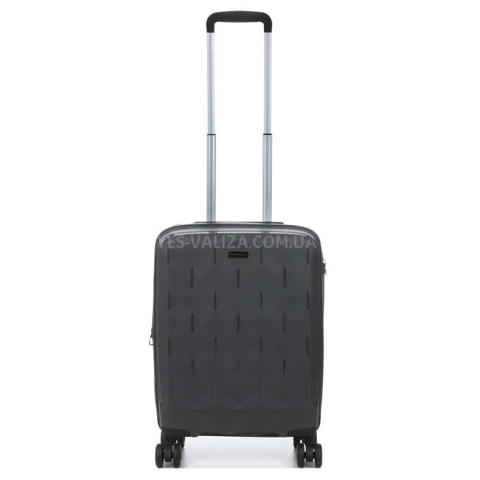 Валіза мала S поліпропілен сірий 55х38х23(+3)см/44л/3.0кг/Worldline 295, фото 2