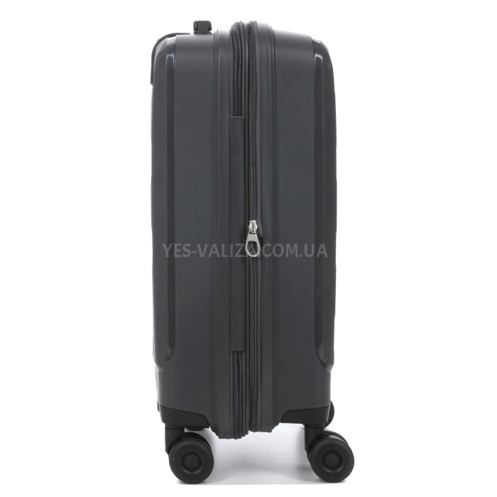 Валіза мала S поліпропілен сірий 55х38х23(+3)см/44л/3.0кг/Worldline 295, фото 9