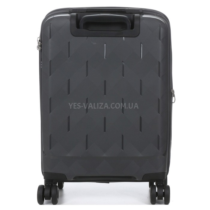 Валіза мала S поліпропілен сірий 55х38х23(+3)см/44л/3.0кг/Worldline 295, фото 4