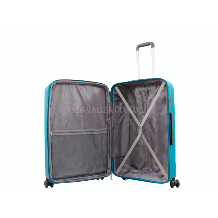 Набор чемоданов Франция (L M S-3шт) полипропилен синій Worldline 295, фото 8