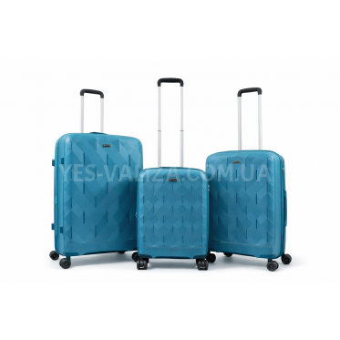 Набор чемоданов Франция (L M S-3шт) полипропилен синій Worldline 295