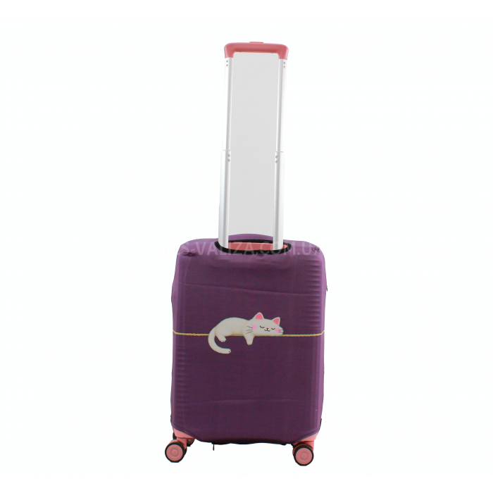 Чехол для чемодана Польша большой L ткань (дайвинг) кот /Fly 593-28, фото 3