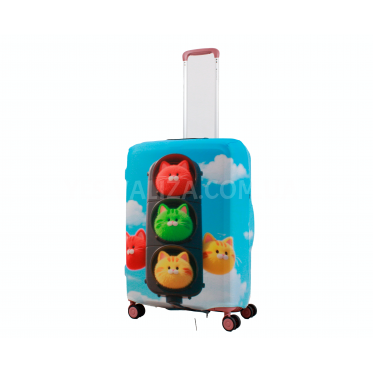 Чохол для валізи Польща середній М (дайвінг) світло /Fly 008-24