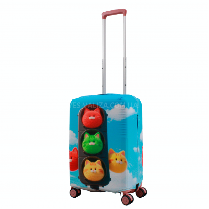 Чохол для валізи Польща малий S (дайвінг) світло /Fly 008-20, фото 1