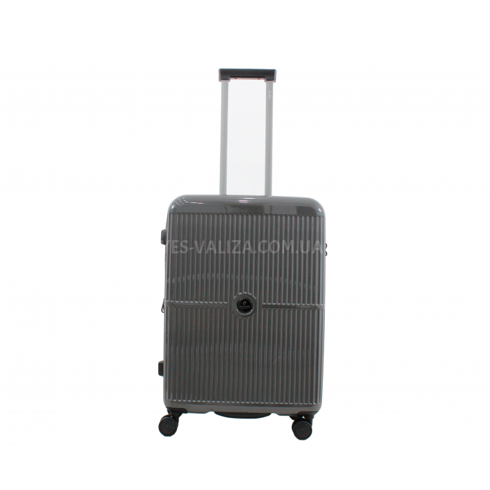 Чемодан большой L поликарбонат черный 75х51х32+3/116л/4.7кг/Airtex 747, фото 2