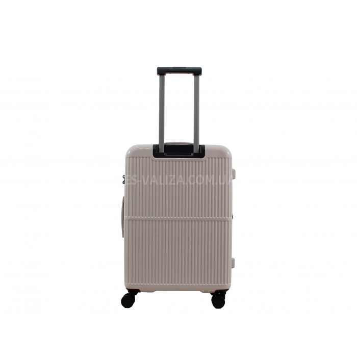 Чемодан средний M поликарбонат беж. 65х45х28+3/77л/3.7кг/Airtex 747, фото 3