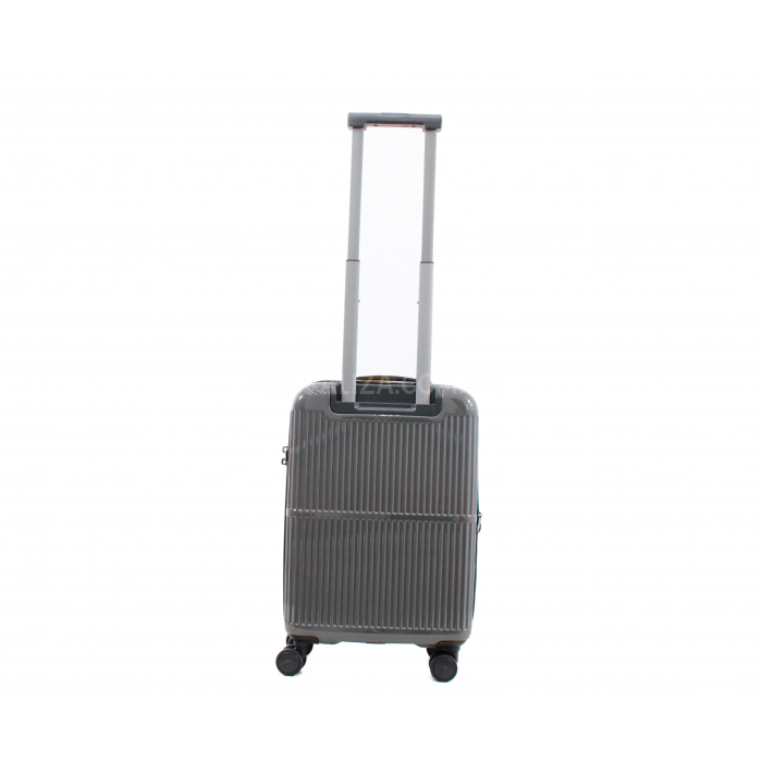 Чемодан малый S поликарбонат черный 55х35х20+3/40л/2.98кг/Airtex 747, фото 2