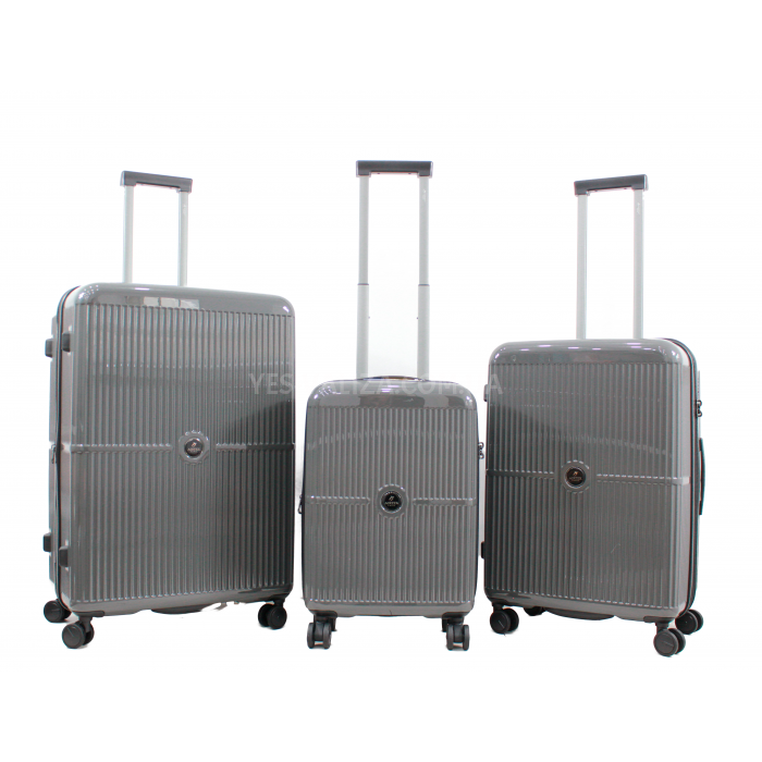 Чемодан малый S поликарбонат черный 55х35х20+3/40л/2.98кг/Airtex 747, фото 10