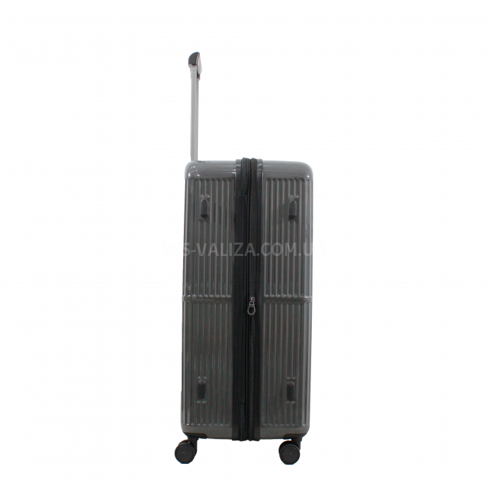 Набор чемоданов Франция (L M S-3шт) поликарбонат черный/Airtex 747, фото 6