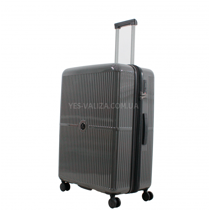 Набор чемоданов Франция (L M S-3шт) поликарбонат черный/Airtex 747, фото 2
