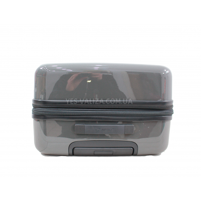 Набор чемоданов Франция (L M S-3шт) поликарбонат черный/Airtex 747, фото 7