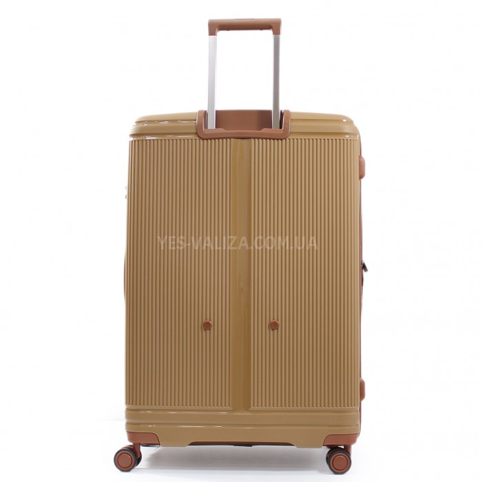 Валіза велика L поліпропілен кава 76х51х31+5/125л/4.4кг/Airtex 247, фото 2